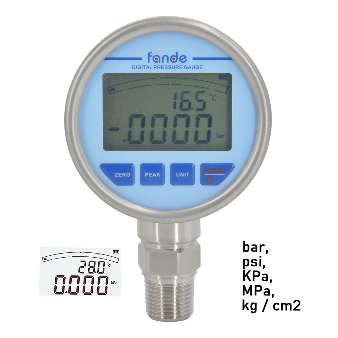 Fandesensor Digital Air Oil Pressure Gauge